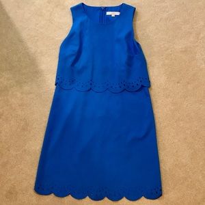 Loft Blue Tiered Dress